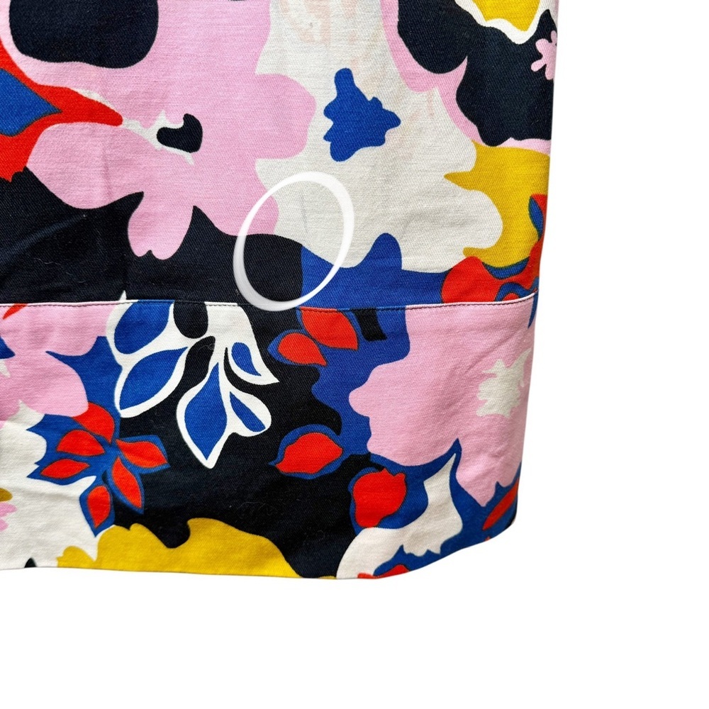 Anthropologie Whit Two Petal Print Open Back Floral Women’s Shift Dress Sz 4 - Picture 7 of 16